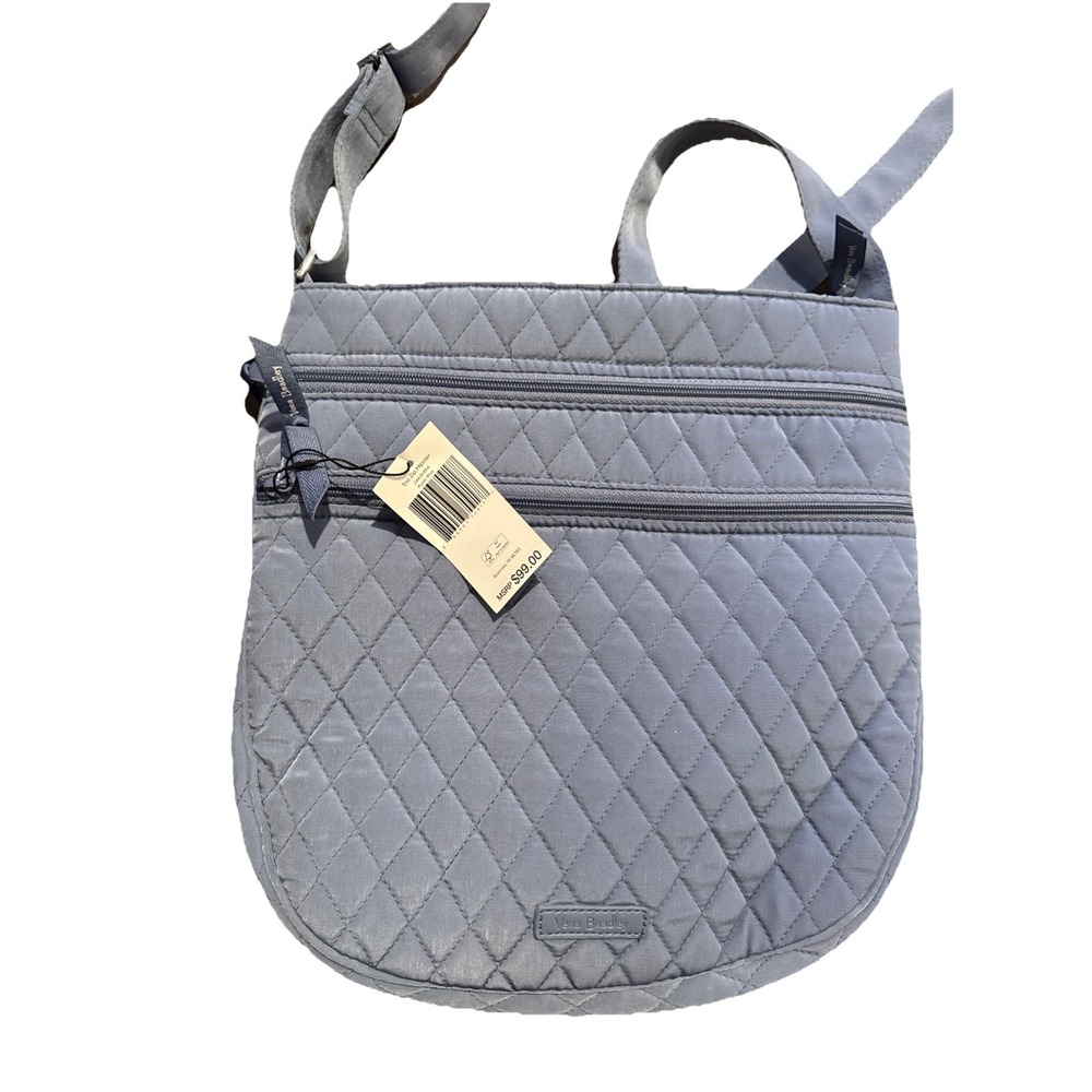 Vera Bradley Periwinkle Purple Triple Zip Hipster New with Tags